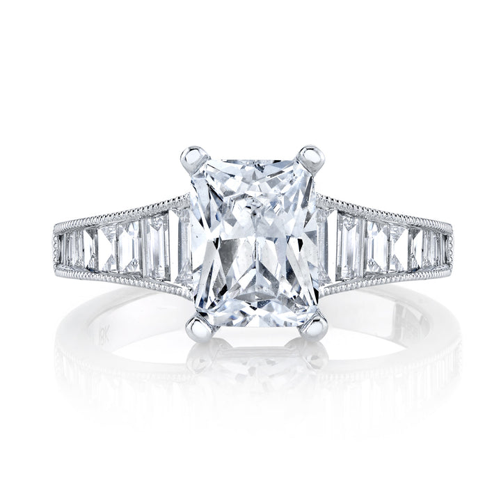 Baguette Diamond Engagement Ring