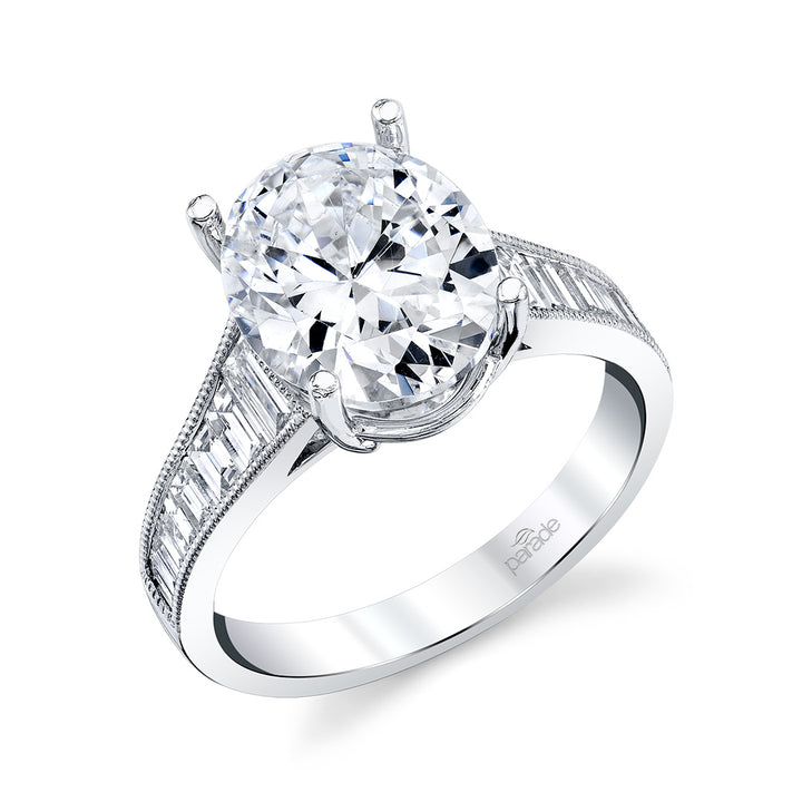 Baguette Diamond Engagement Ring