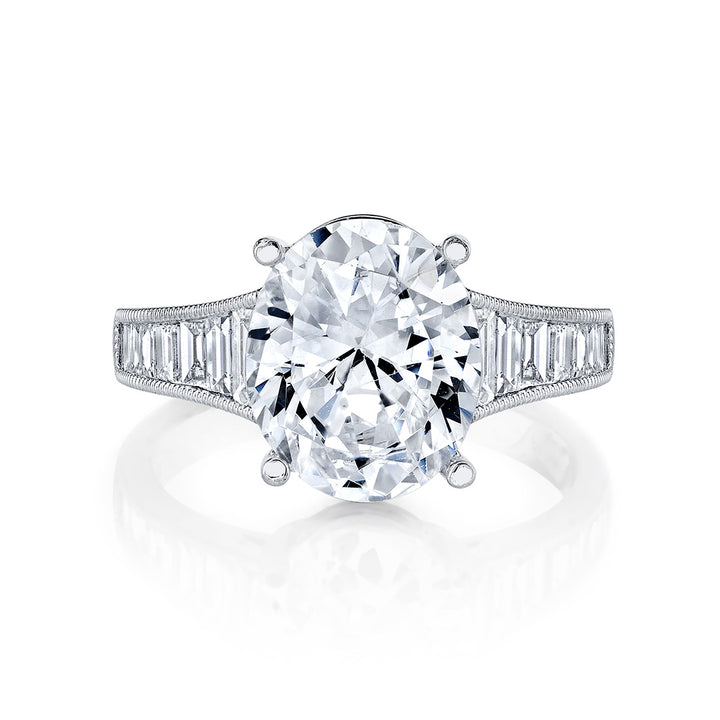 Baguette Diamond Engagement Ring