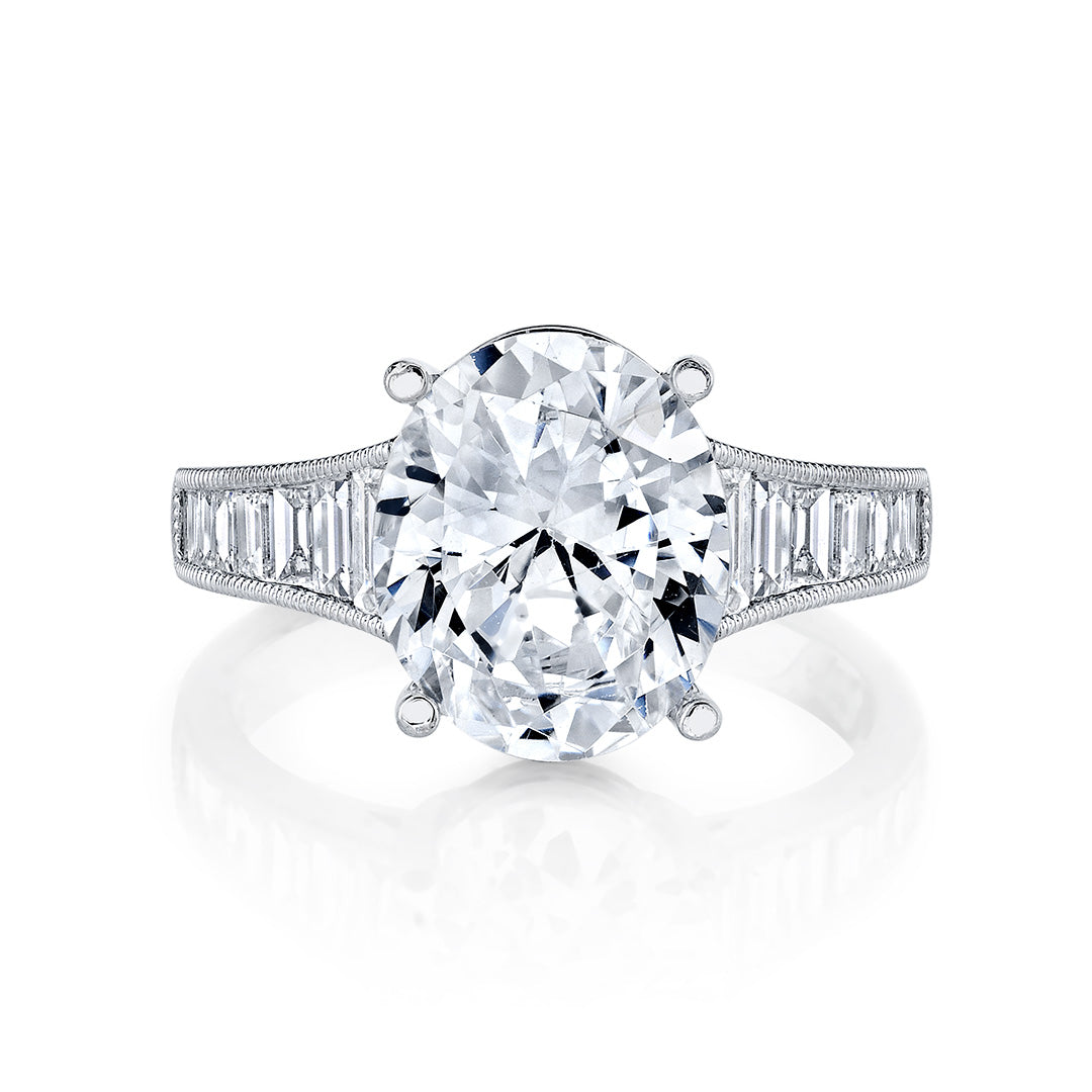 Baguette Diamond Engagement Ring
