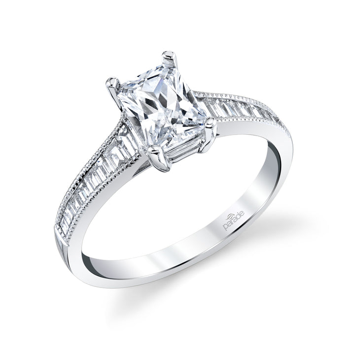 Radiant-Cut Diamond Engagement Ring