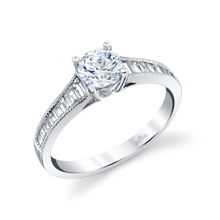 Baguette Diamond Engagement Ring