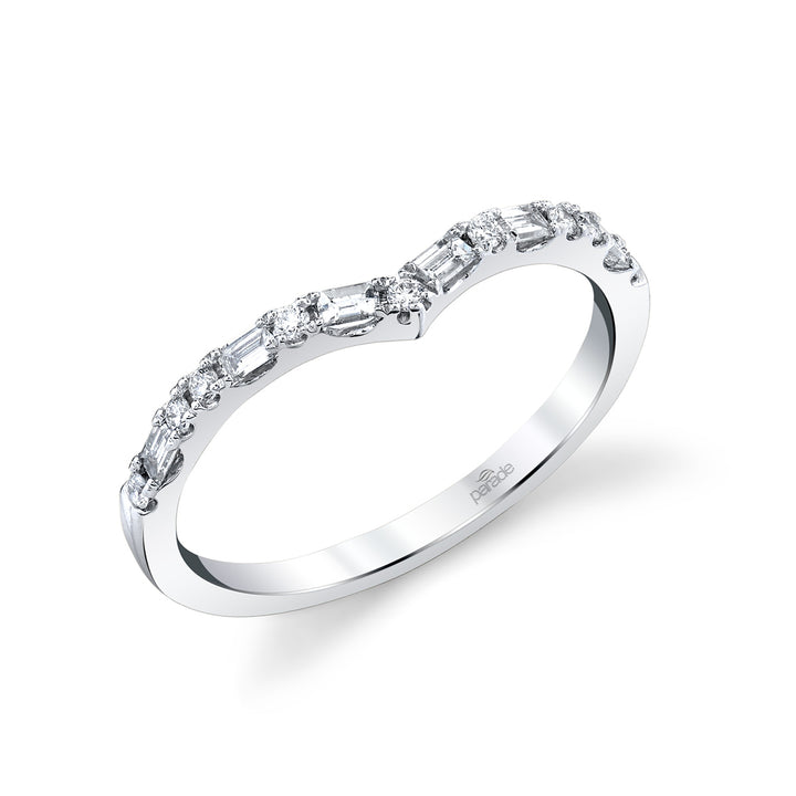 Round Diamond Wedding Band