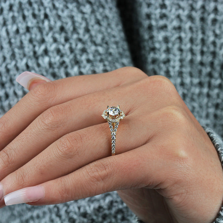 Halo Engagement Ring