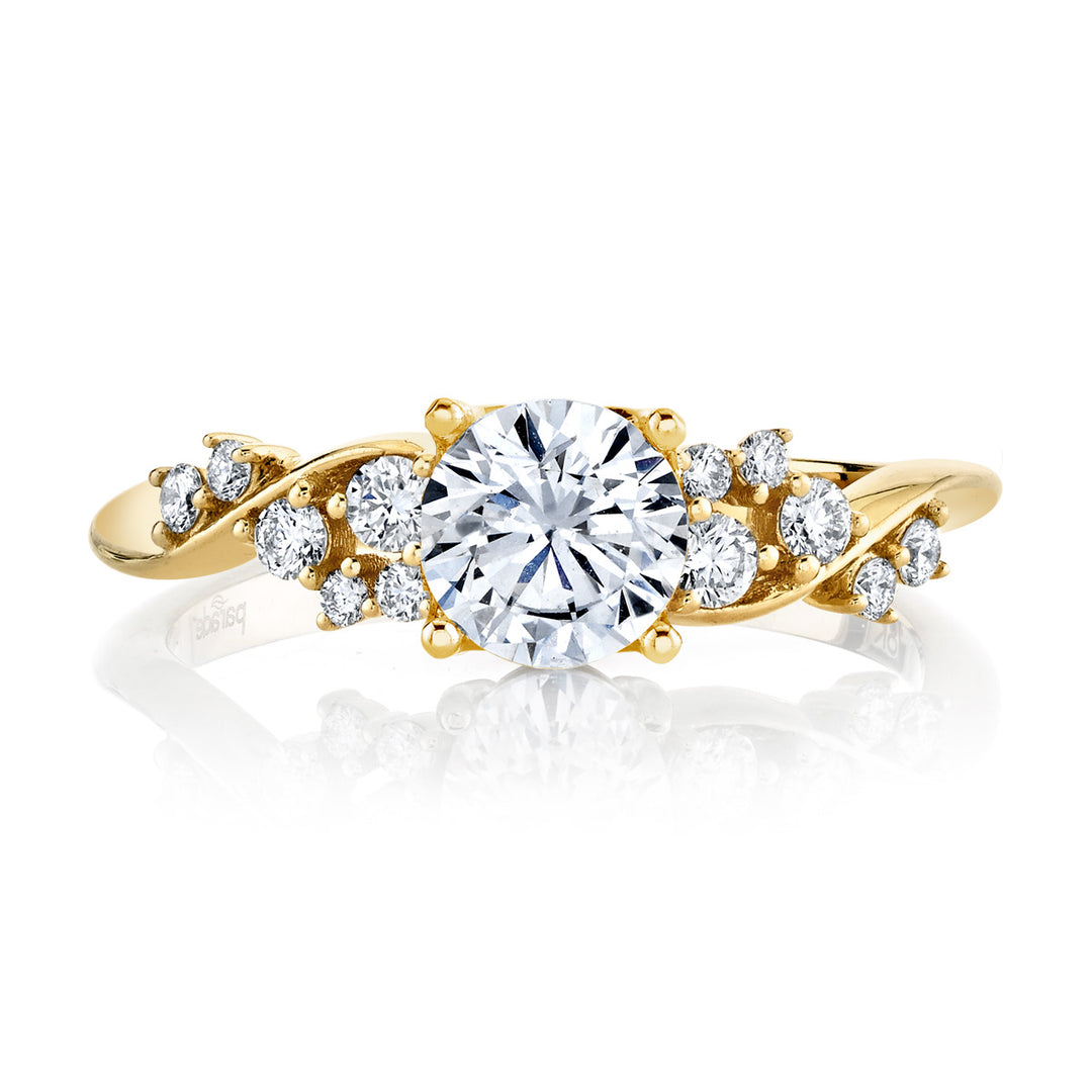 Diamond Twist Engagement Ring