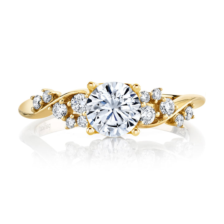 Diamond Twist Engagement Ring