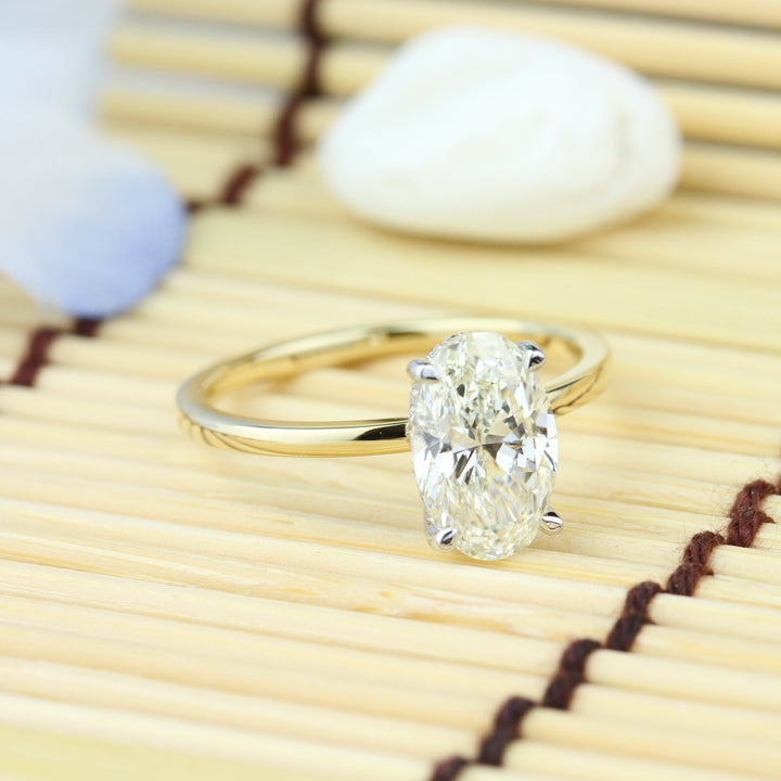 Oval Diamond Engagement Ring