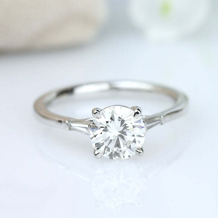 Baguette Diamond Engagement Ring