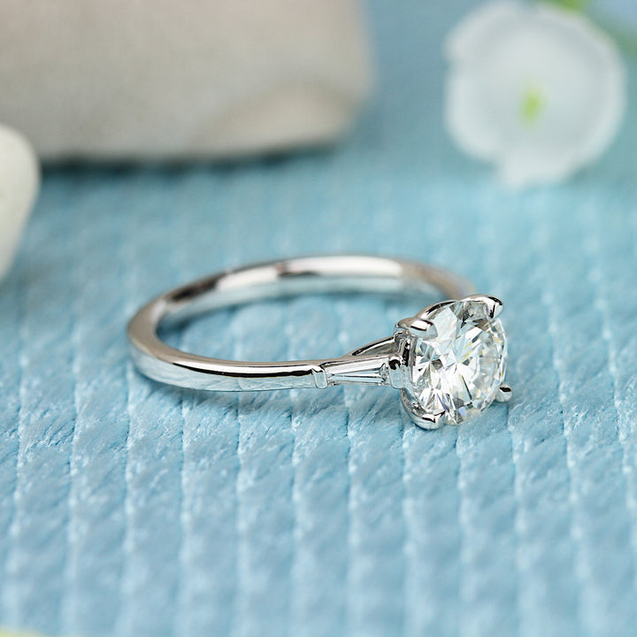 Baguette Diamond Engagement Ring