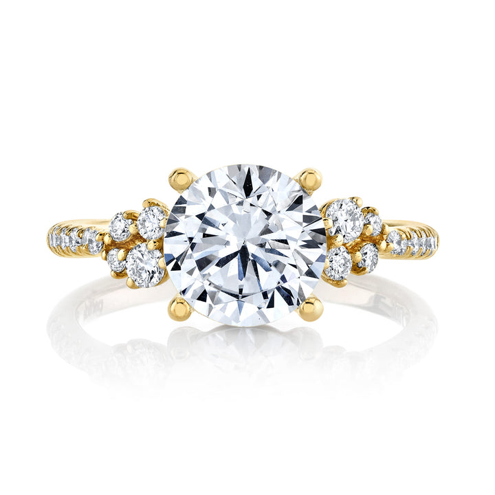 Diamond Cluster Engagement Ring