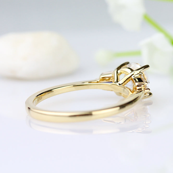 Baguette Diamond Engagement Ring