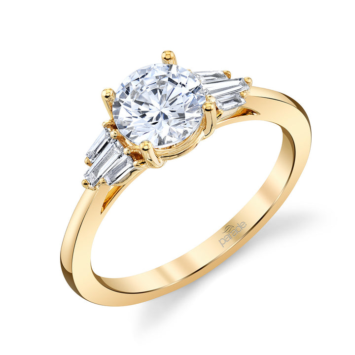 Baguette Diamond Engagement Ring