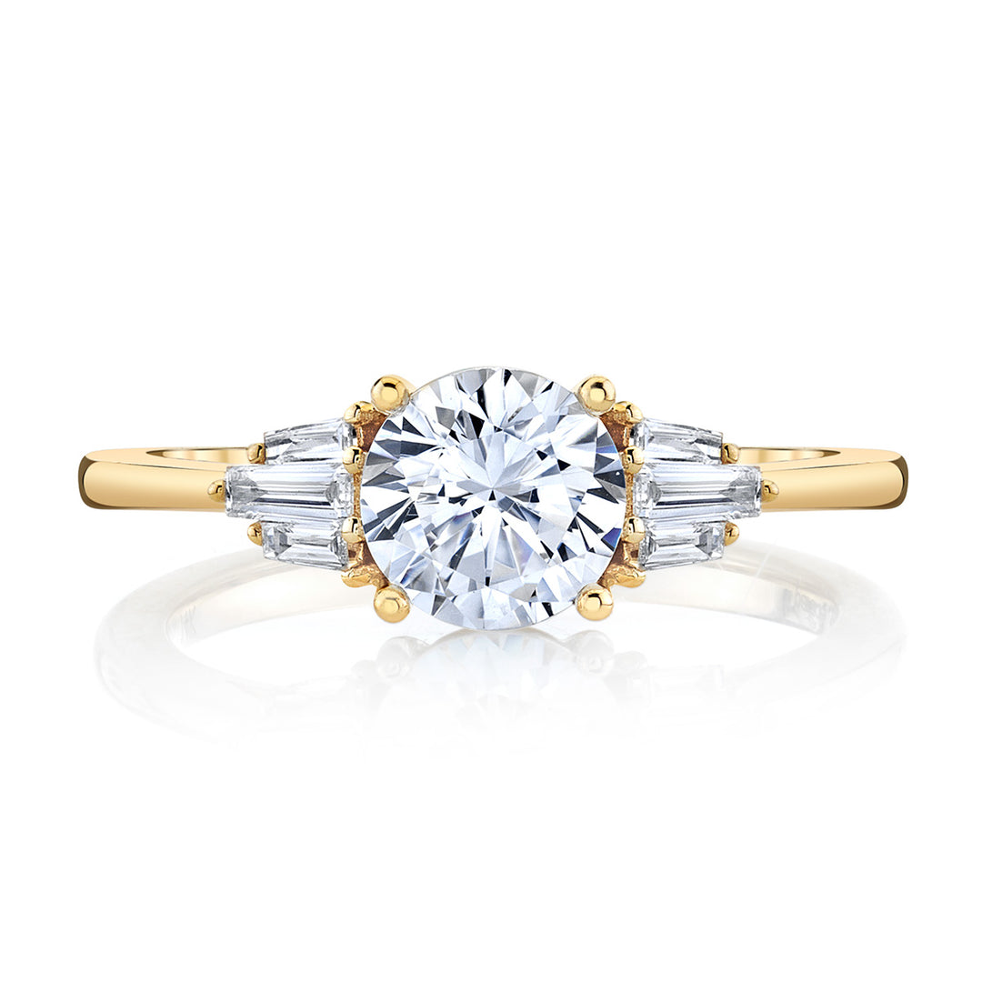 Baguette Diamond Engagement Ring