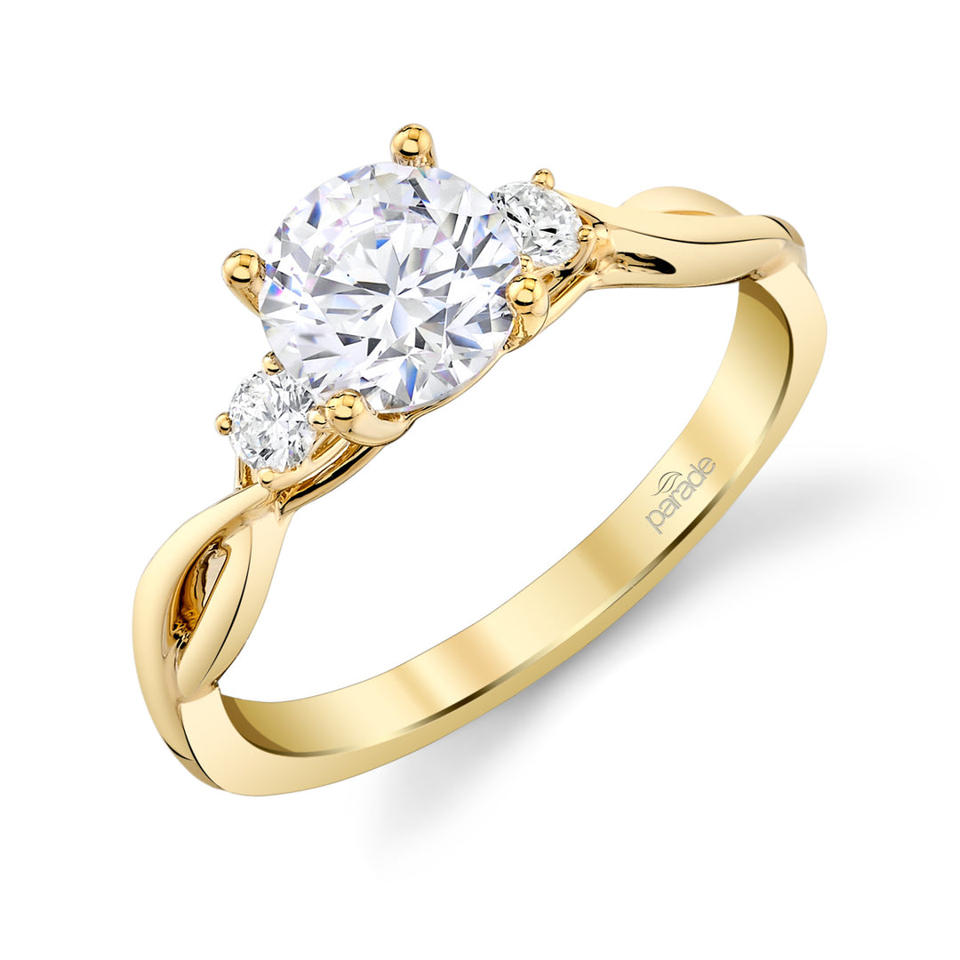 Diamond Twist Engagement Ring