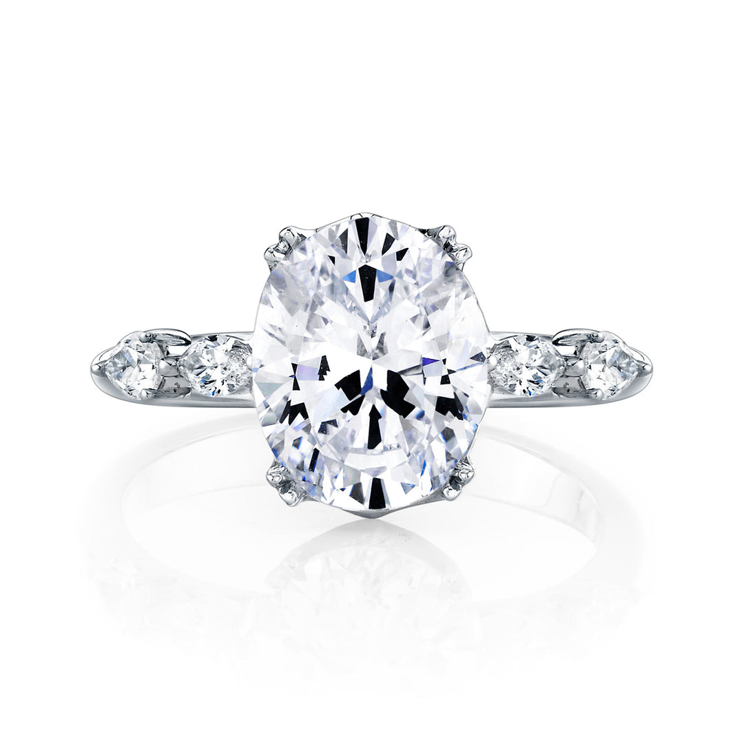 Marquise & Round Diamond Engagement Ring