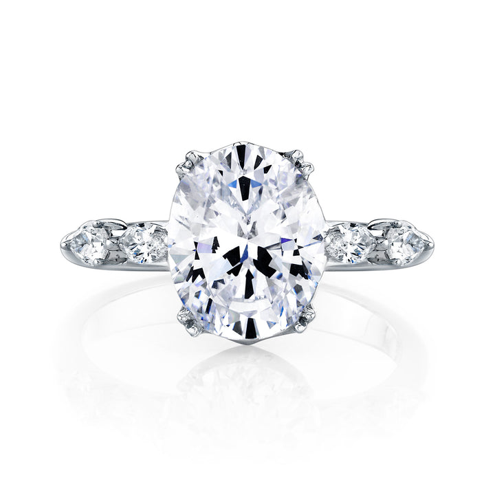 Marquise & Round Diamond Engagement Ring
