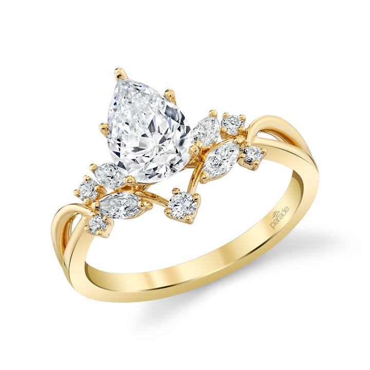 Diamond Cluster Engagement Ring