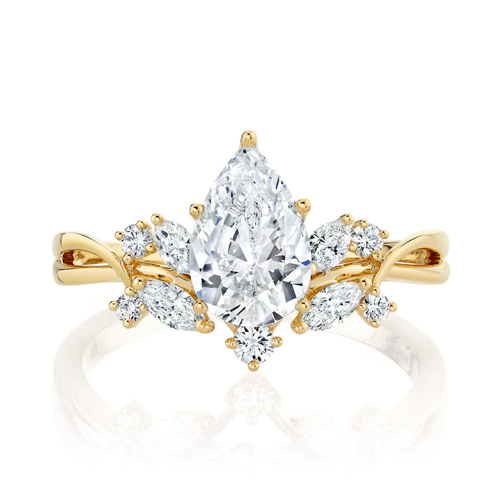 Diamond Cluster Engagement Ring