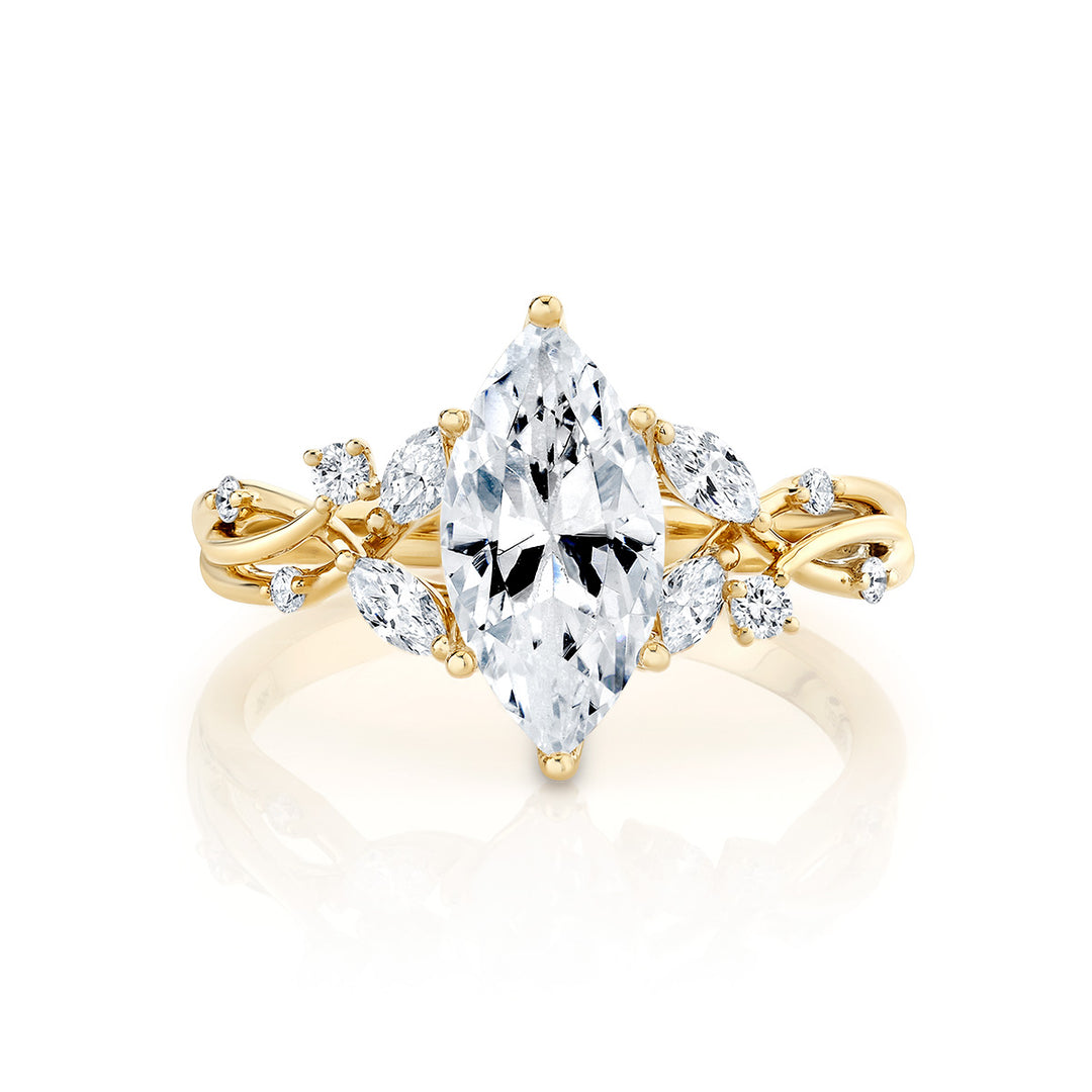 Diamond Cluster Engagement Ring
