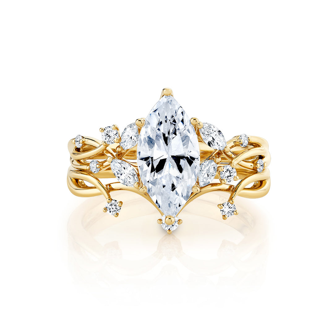 Diamond Cluster Engagement Ring