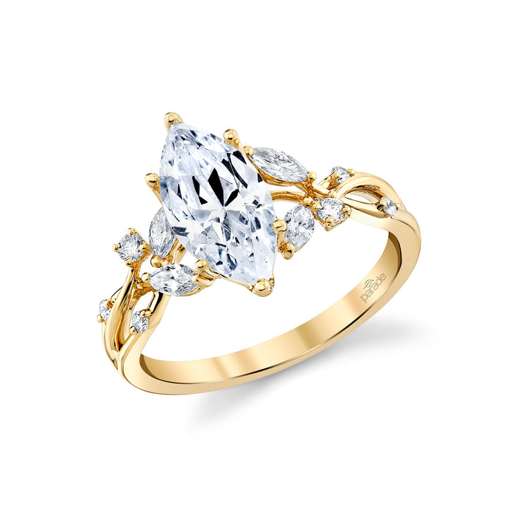 Diamond Cluster Engagement Ring