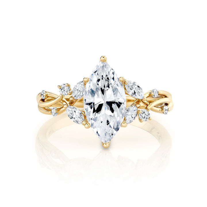 Diamond Cluster Engagement Ring