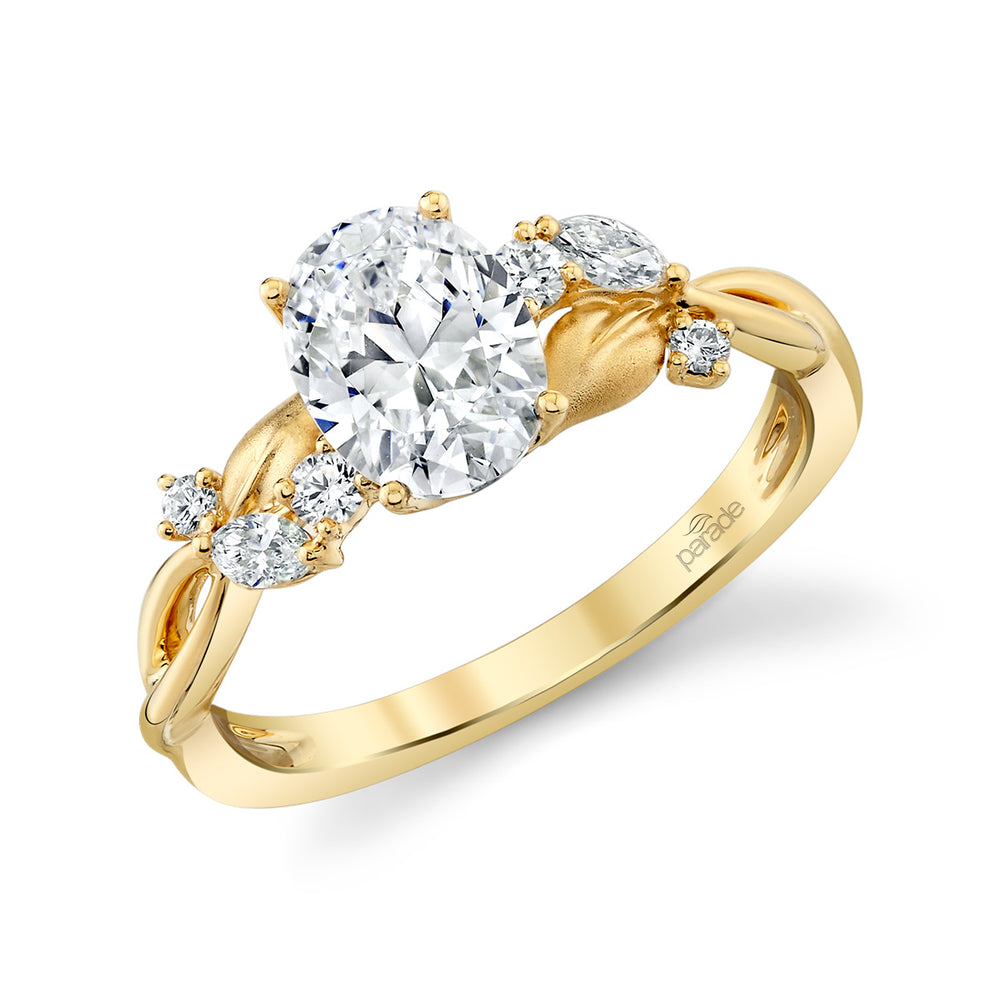 Oval Diamond Braided Engagement Ring