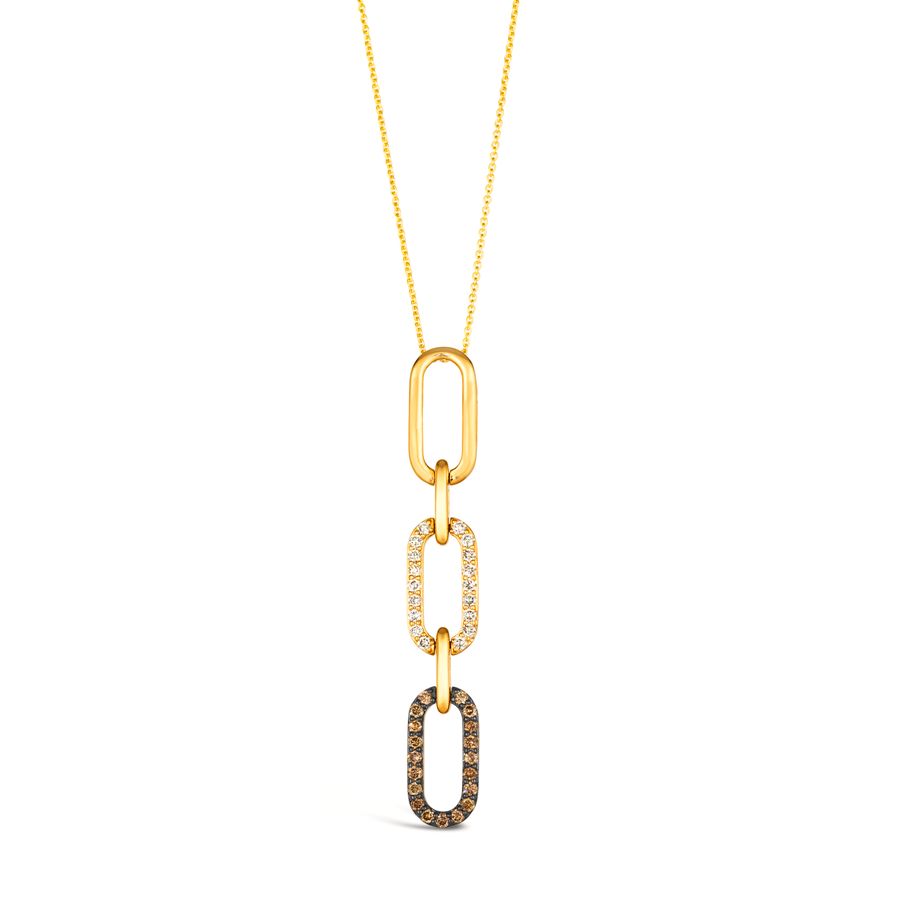 14K YELLOW GOLD DIAMOND  PENDANT