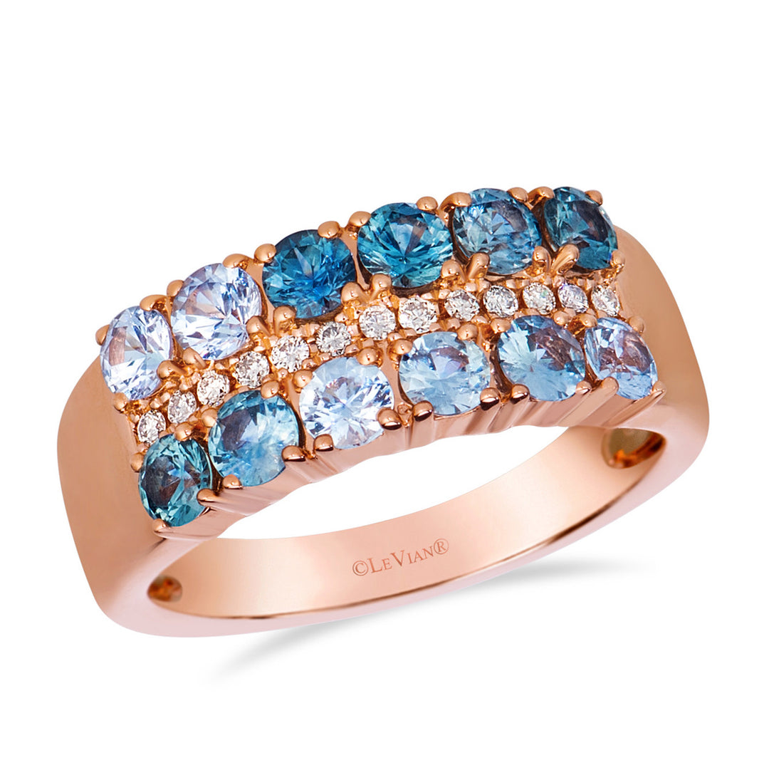 Strawberry Gold®Montana Sapphire Ombré™RING