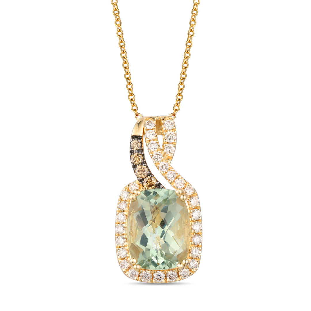 Honey Gold™Mint Julep Quartz™PENDANT