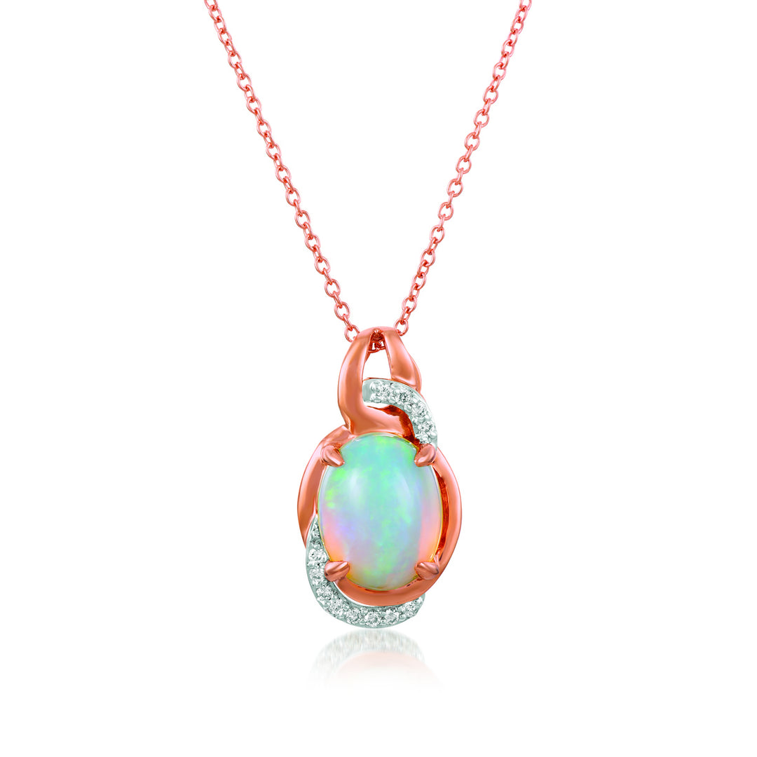 Two Tone Yellow RoseNeopolitan Opal®PENDANT