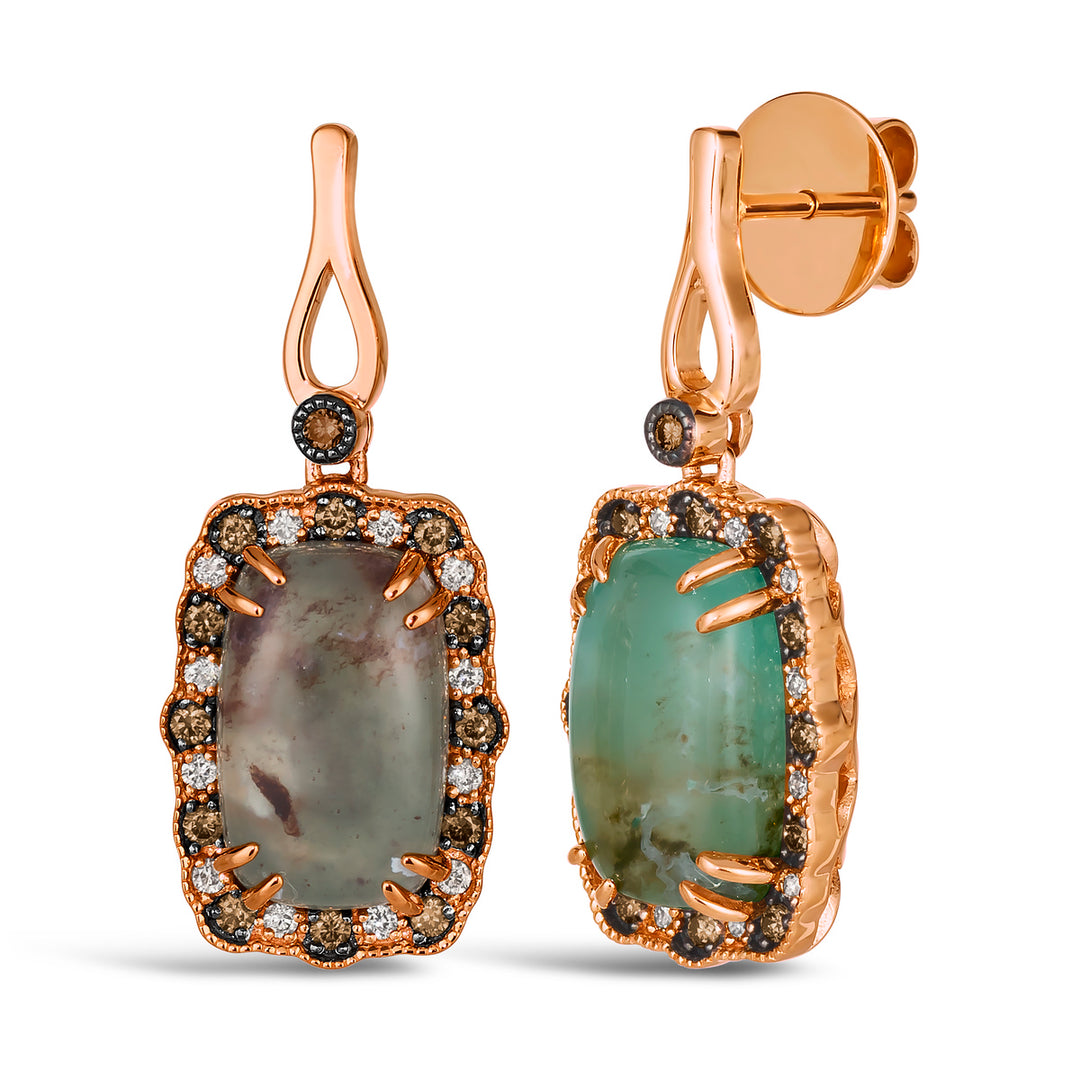 Strawberry Gold®Peacock Aquaprase™EARRINGS
