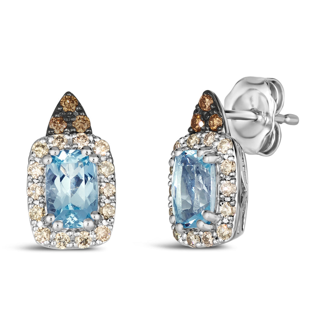 Vanilla Gold®Sea Blue Aquamarine®EARRINGS