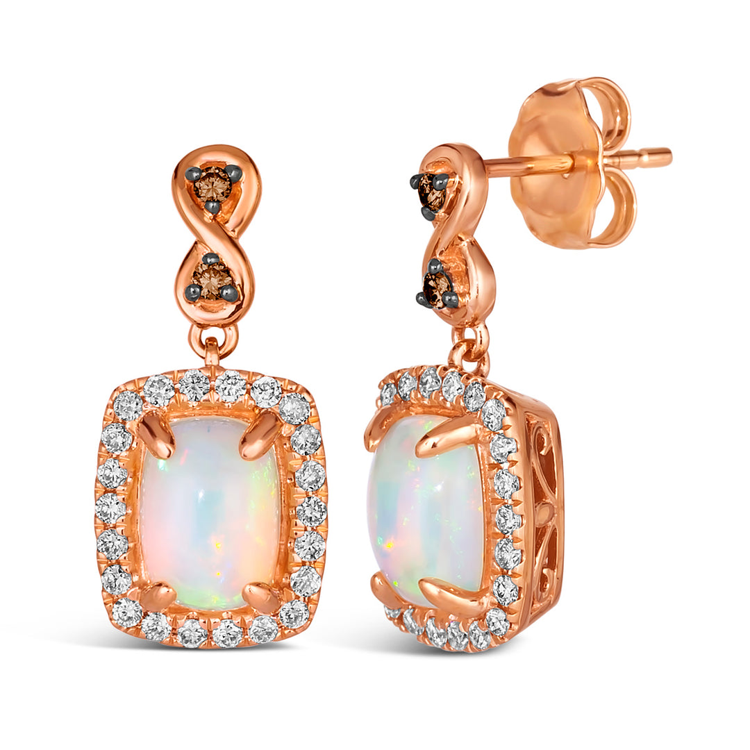 Strawberry Gold®Neopolitan Opal®EARRINGS