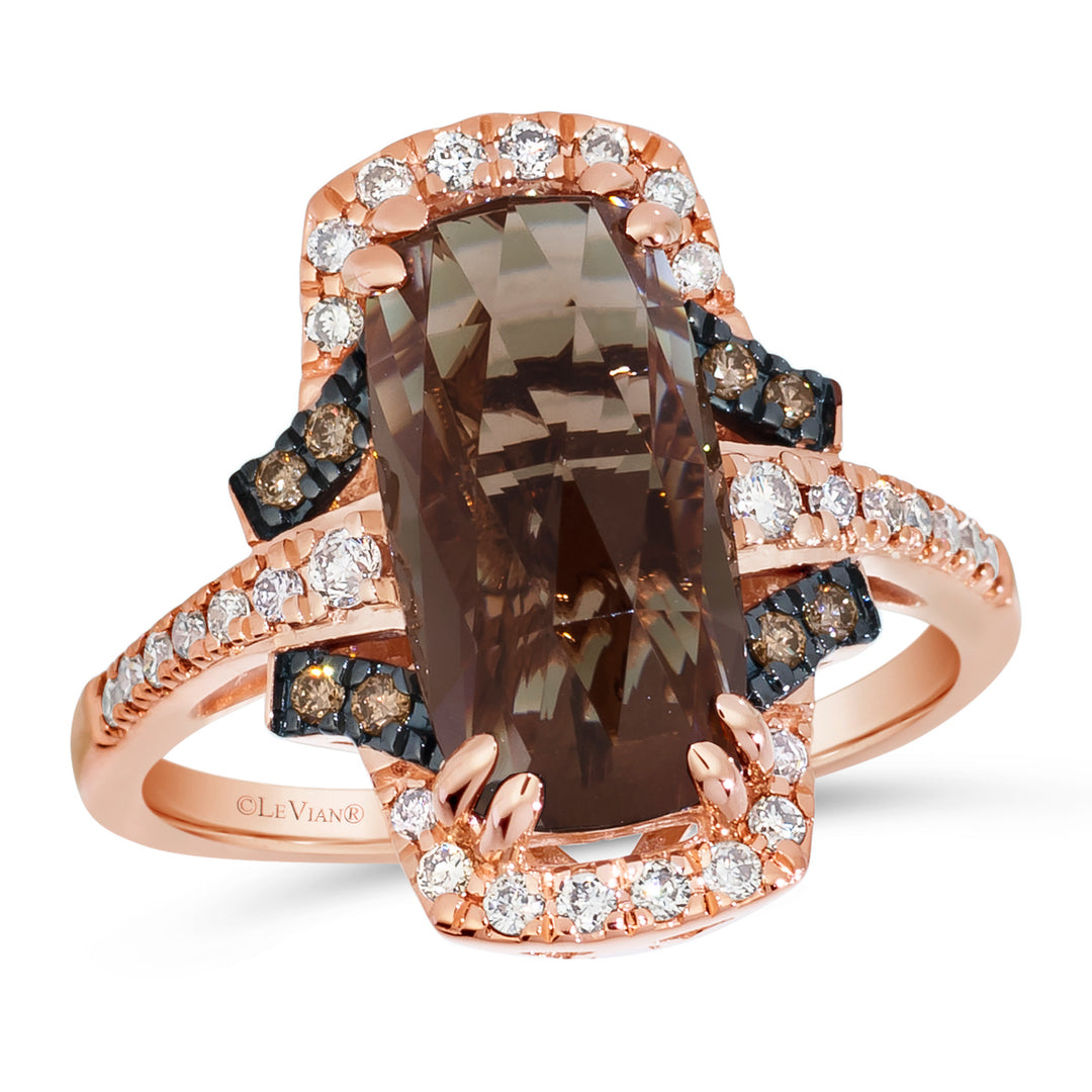 Strawberry Gold®Chocolate Quartz®RING