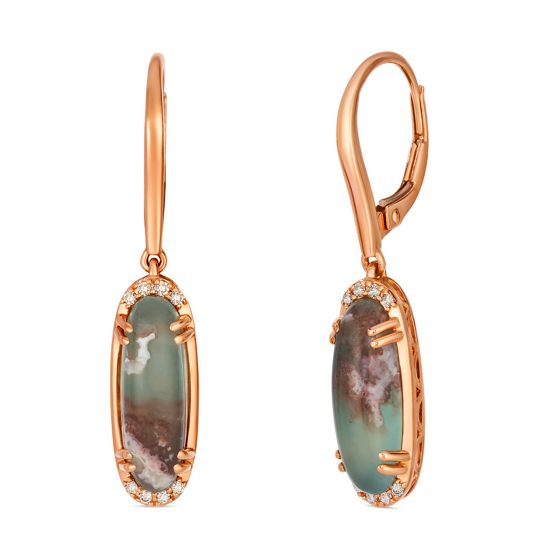 Strawberry Gold®Peacock Aquaprase™EARRINGS
