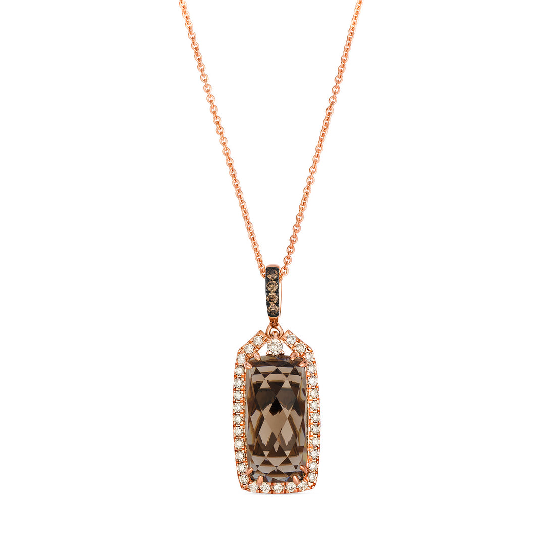 Strawberry Gold®Chocolate Quartz®PENDANT