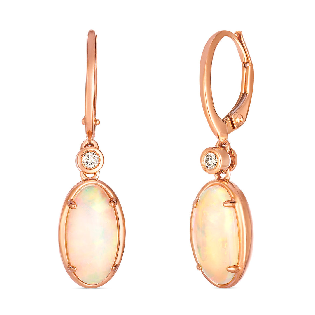 Strawberry Gold®Neopolitan Opal®EARRINGS