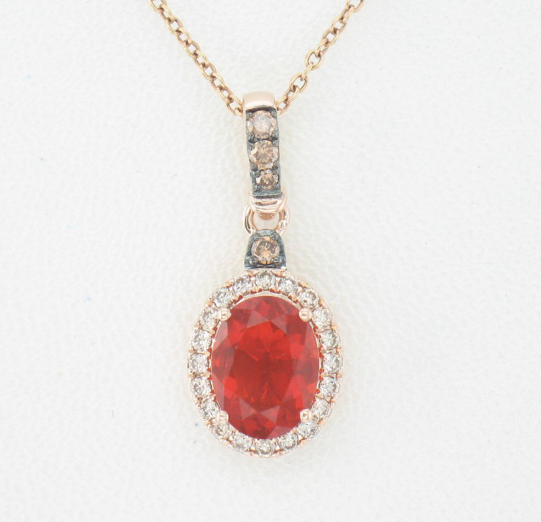 Strawberry Gold®Neon Tangerine Fire Opal®PENDANT