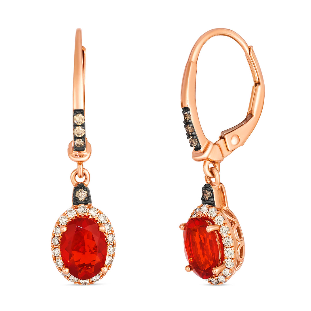 Strawberry Gold®Neon Tangerine Fire Opal®EARRINGS