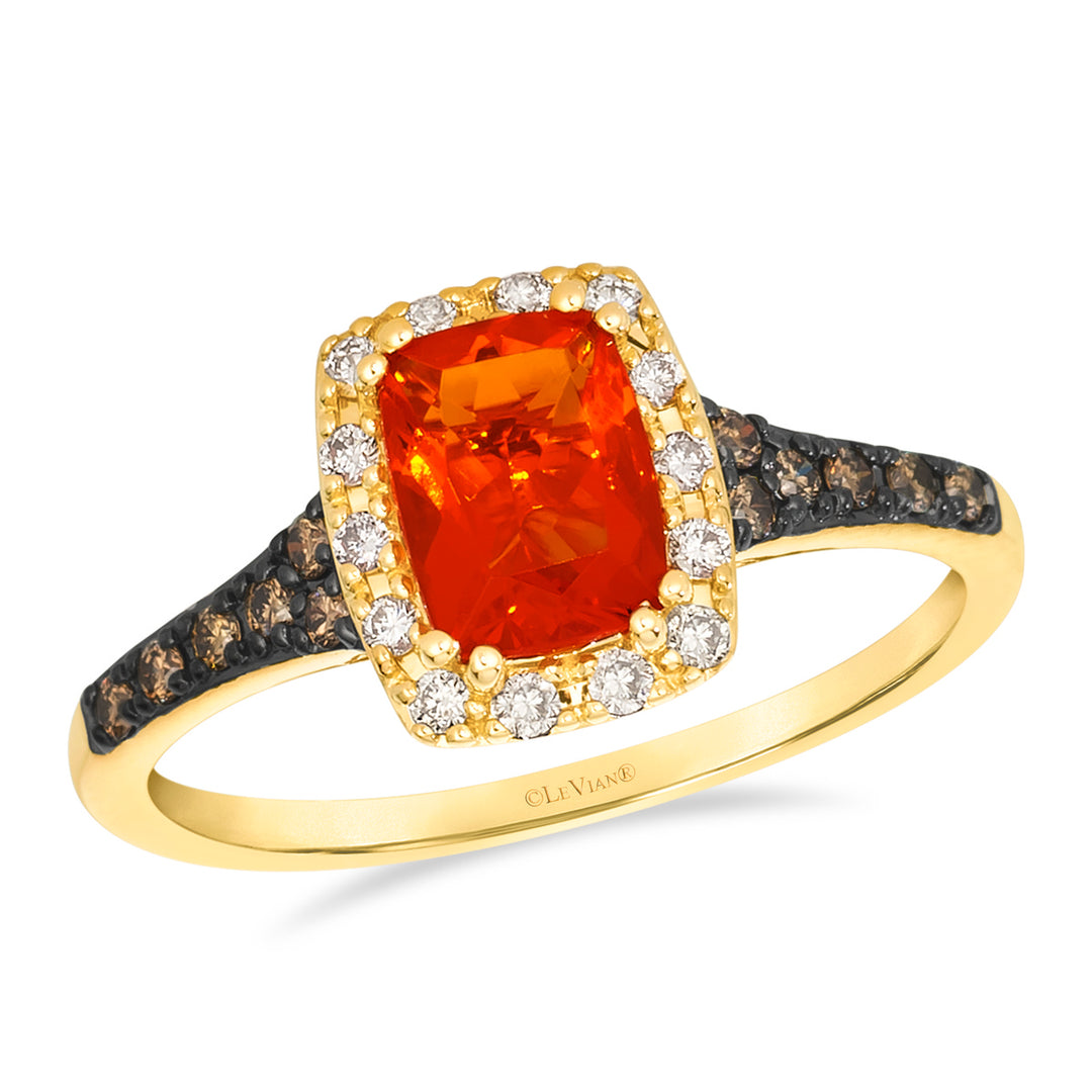 Honey Gold™Neon Tangerine Fire Opal®RING