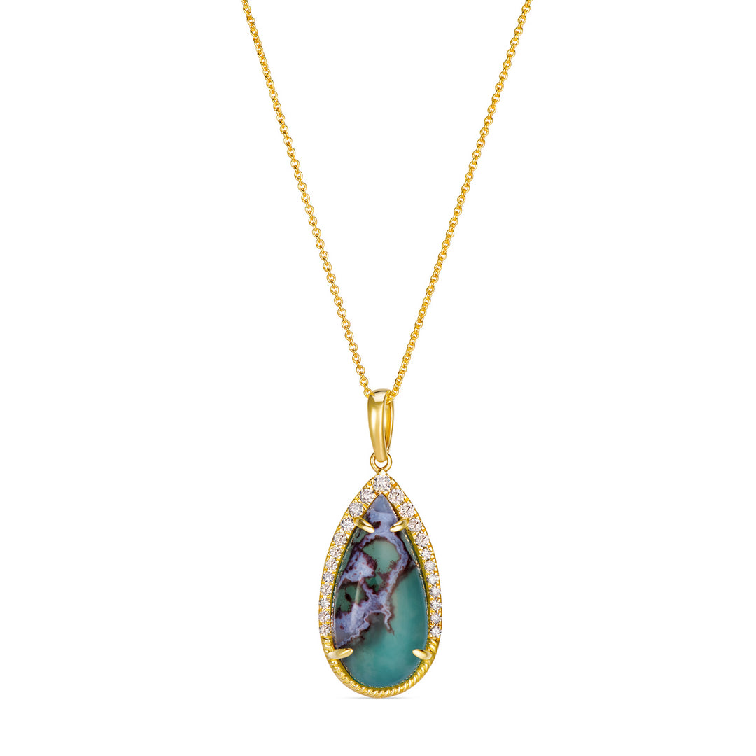 Honey Gold™Peacock Aquaprase™PENDANT