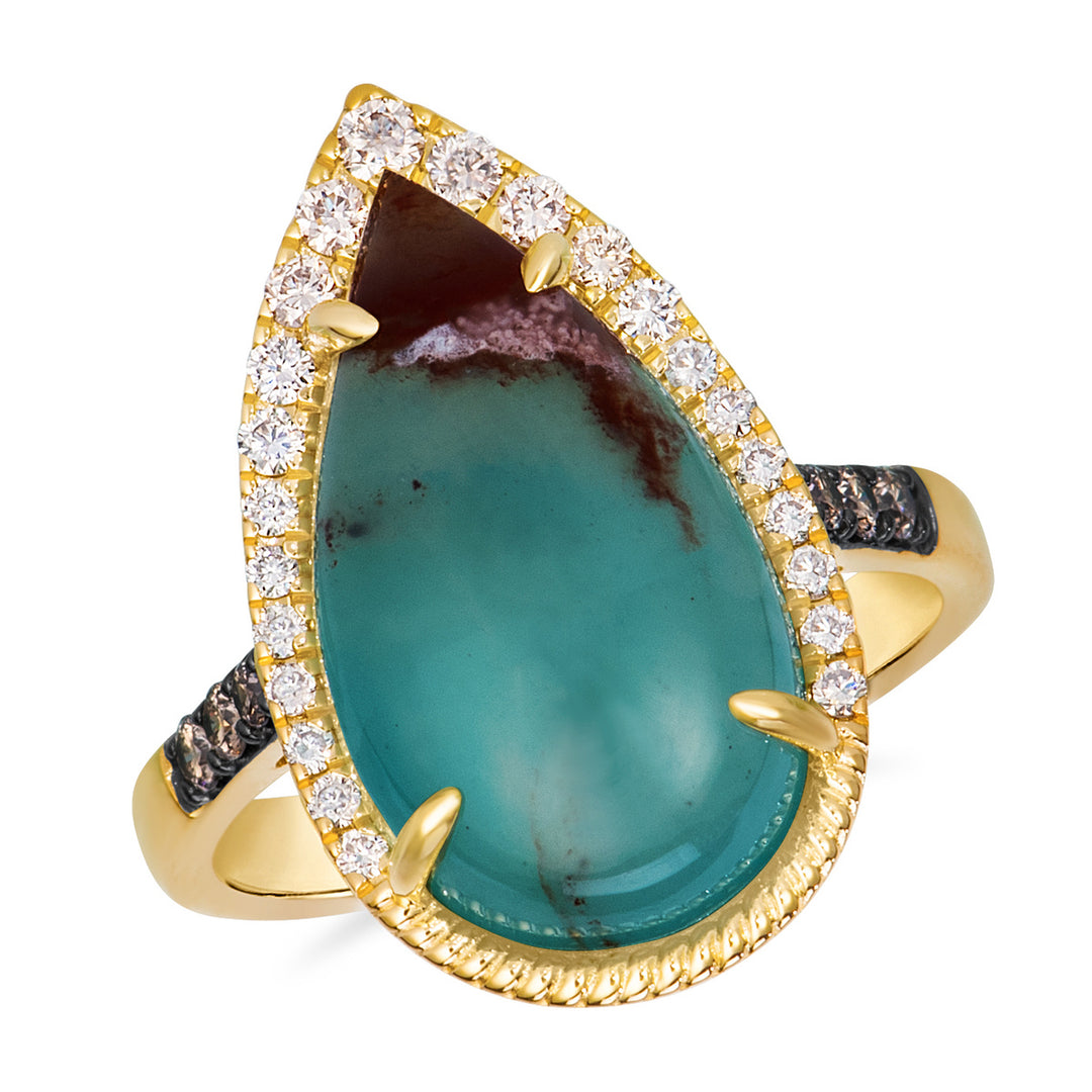 Honey Gold™Peacock Aquaprase™RING