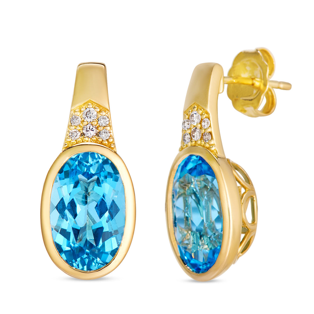 Honey Gold™Ocean Blue Topaz™EARRINGS