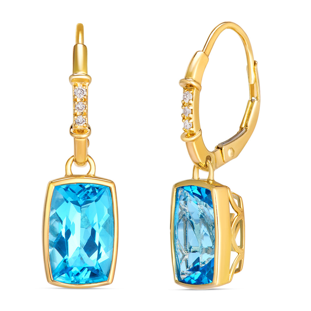 Honey Gold™Ocean Blue Topaz™EARRINGS