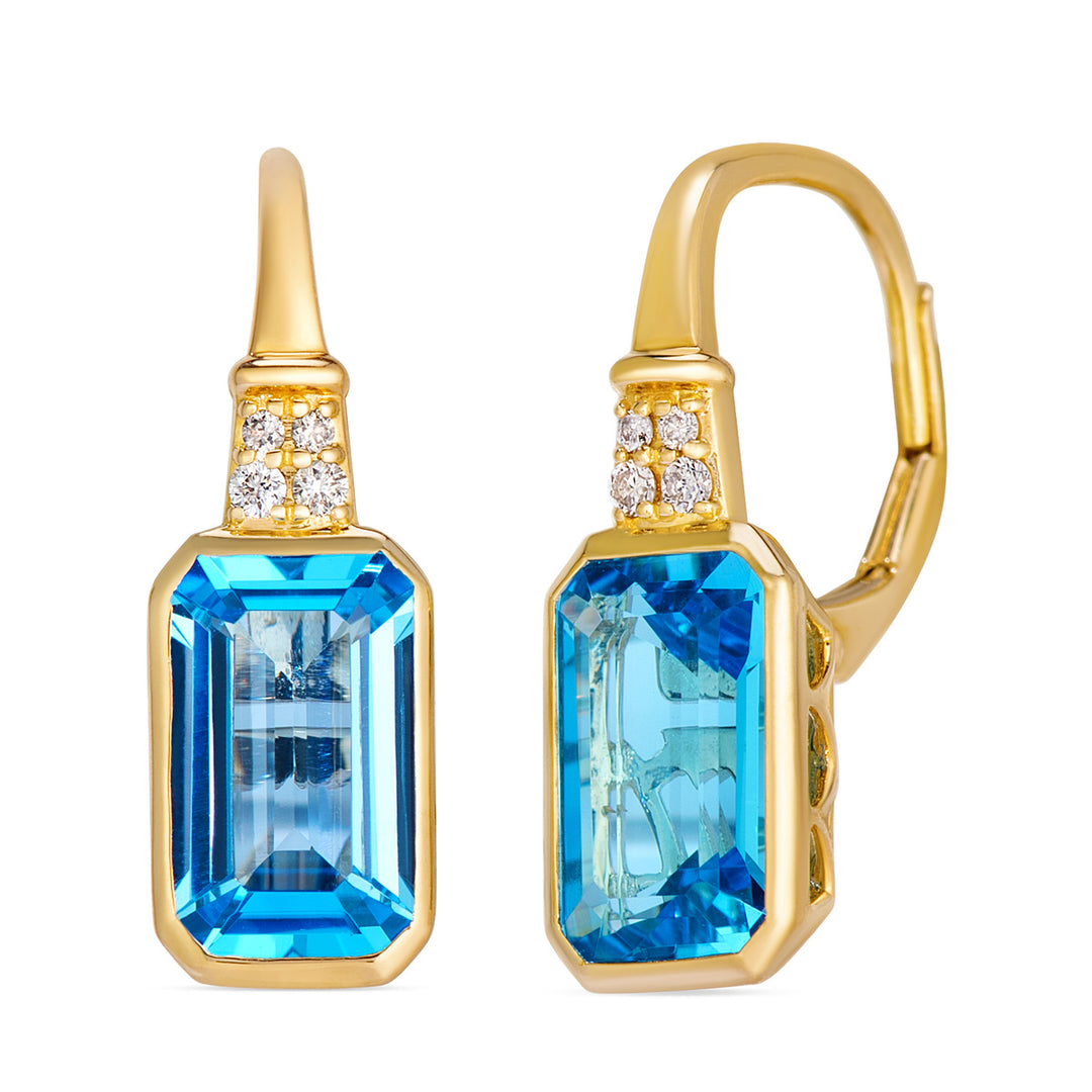 Honey Gold™Ocean Blue Topaz™EARRINGS