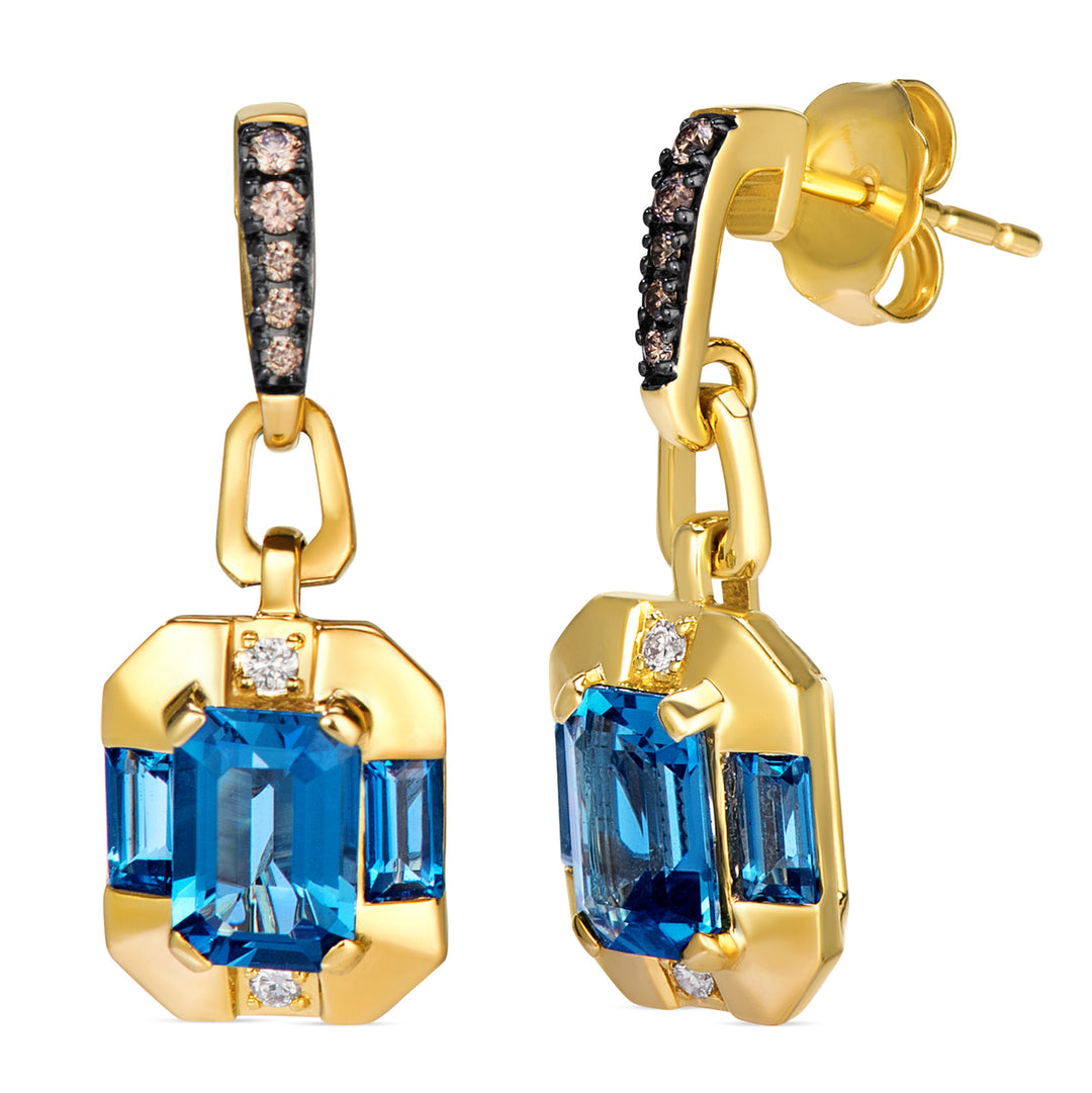 Honey Gold™Deep Sea Blue Topaz™EARRINGS