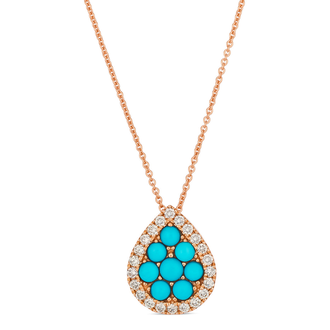 Strawberry Gold®Robins Egg Blue Turquoise™PENDANT