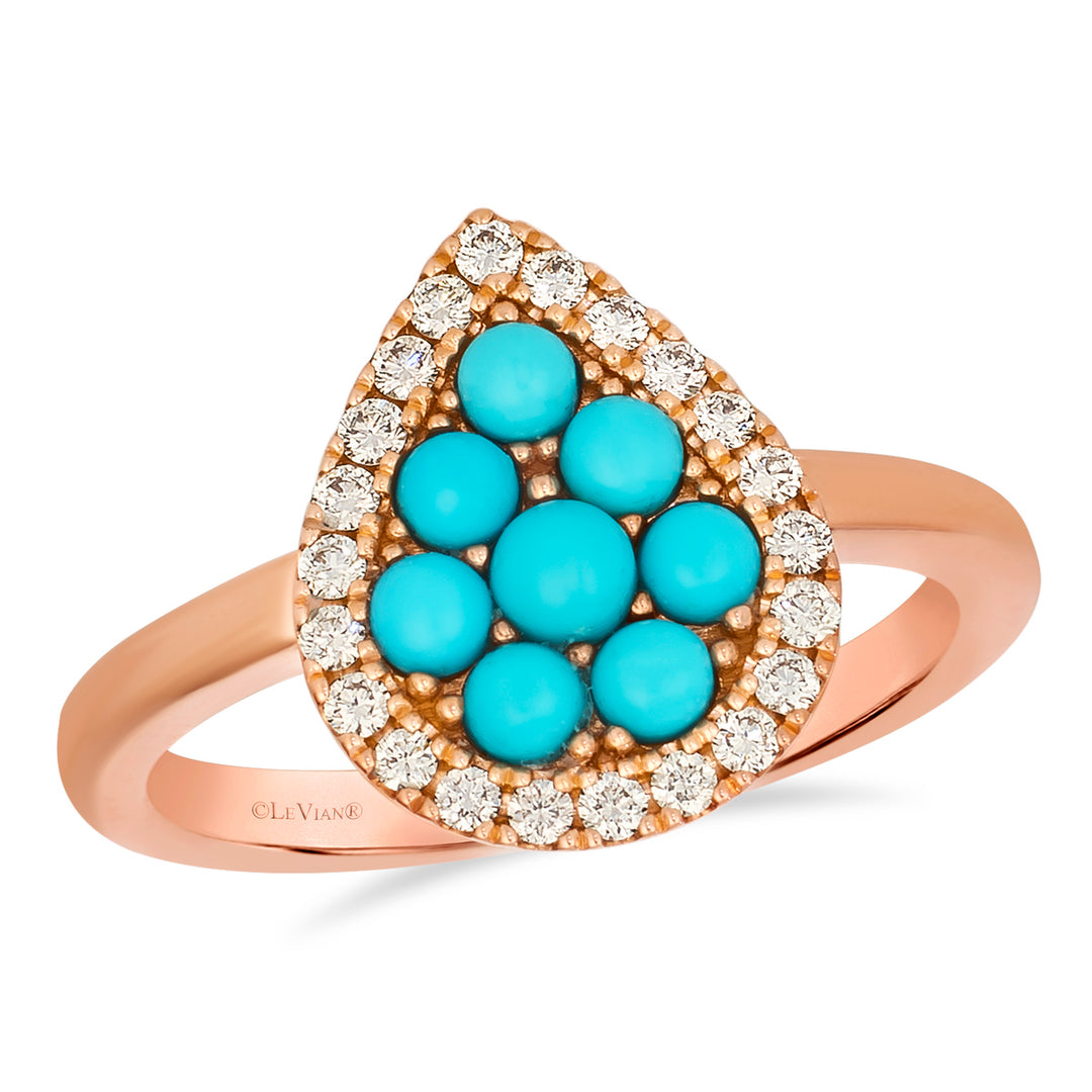 Strawberry Gold®Robins Egg Blue Turquoise™RING