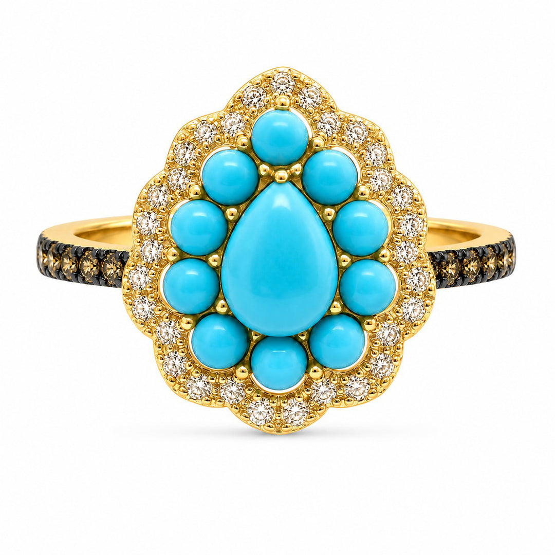 Honey Gold™Robins Egg Blue Turquoise™RING